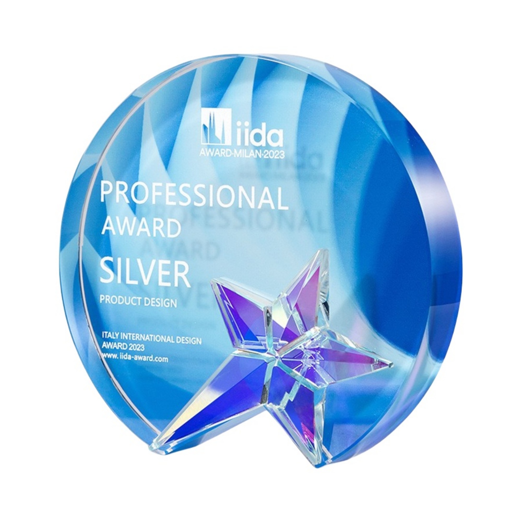 Round Colorful Crystal Trophy 6