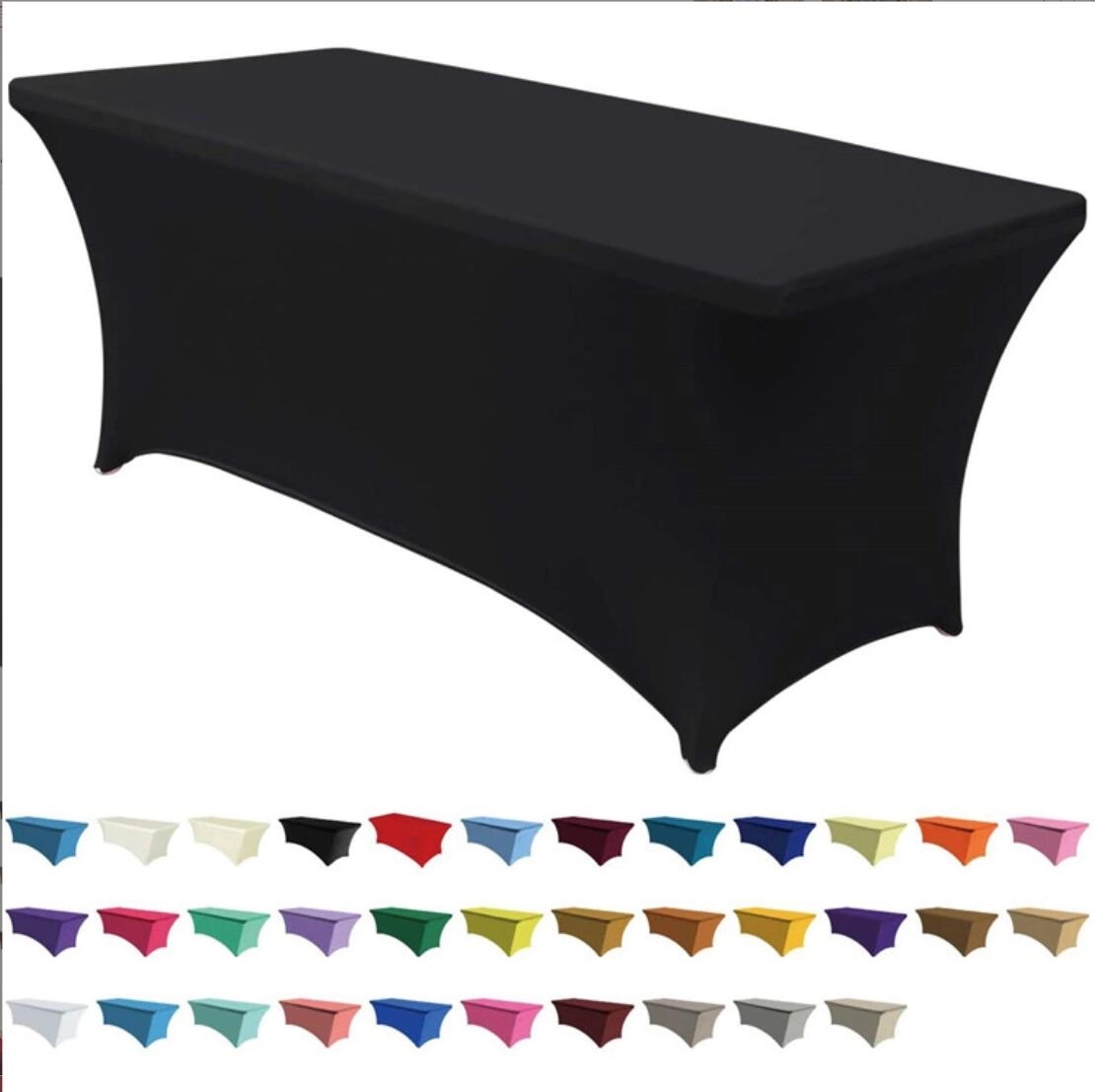 6ft Rectangular Tablecloth Fit 4