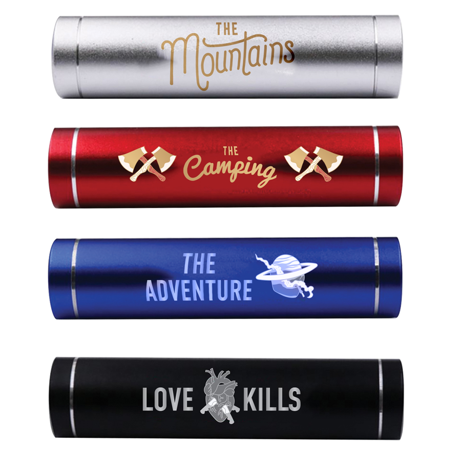 Dual-Input 2200mAh Cylinder Power Bank 1