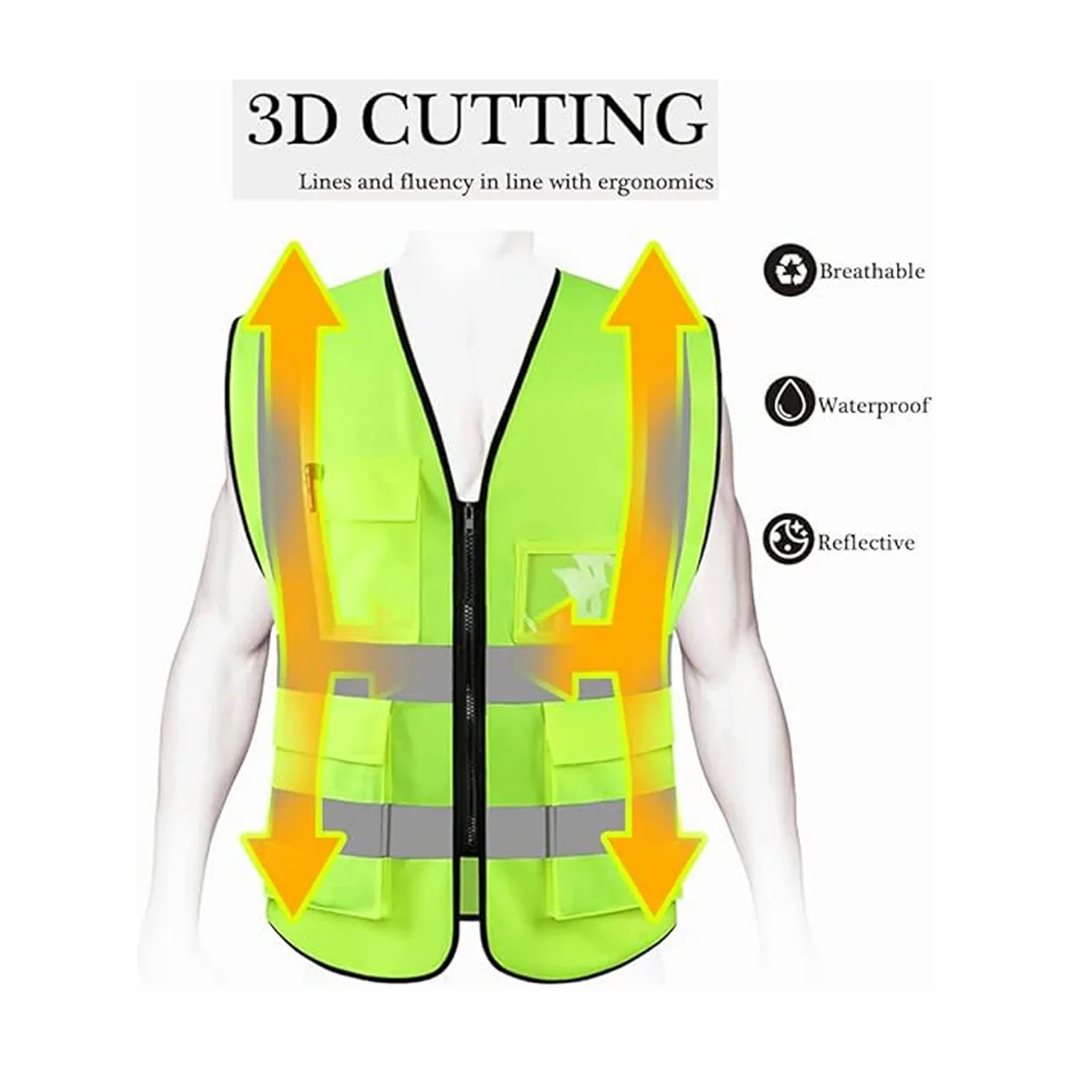 ANSI/ISEA Standards High Visibility Reflective Safety Vest 3