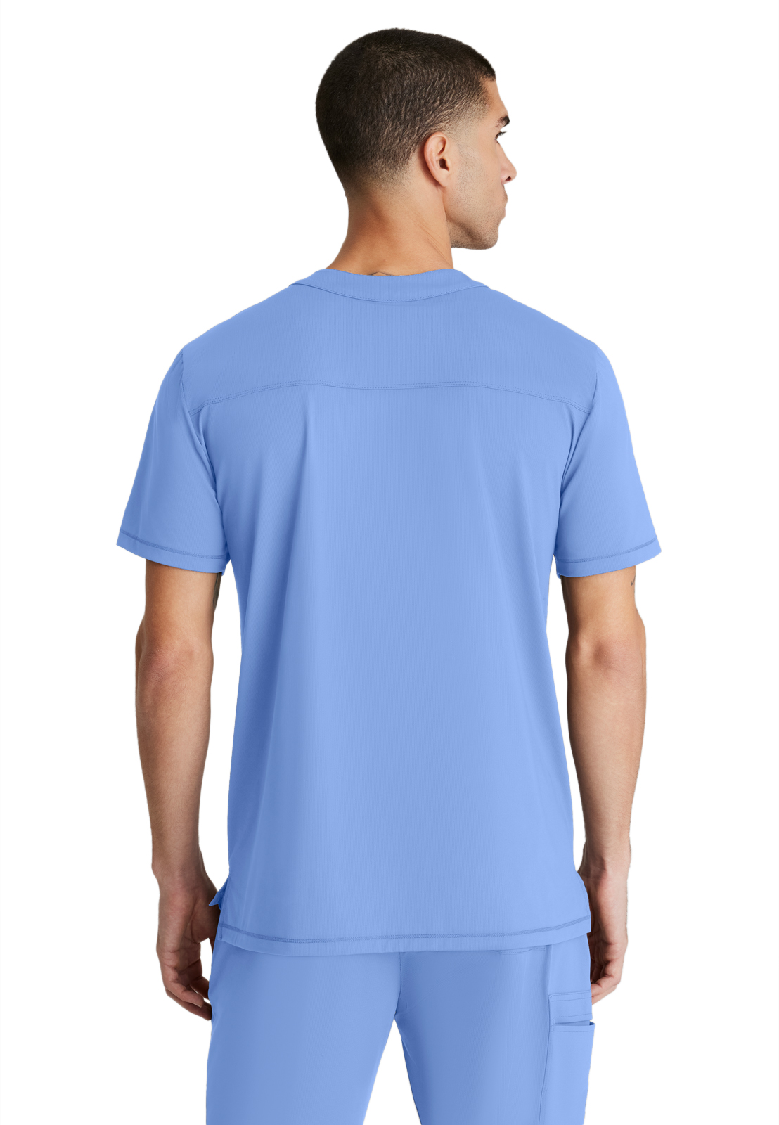 Skechers Slip-Ins - Men's One-Pocket Curved Neck Flex Scrub Top 10