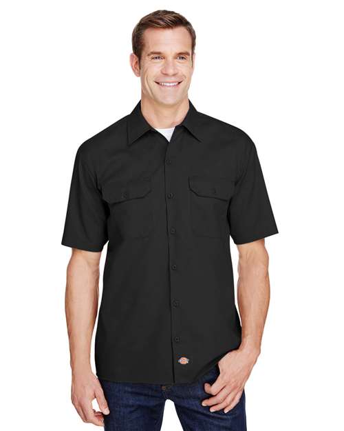 FLEX Short-Sleeve Twill Work Shirt