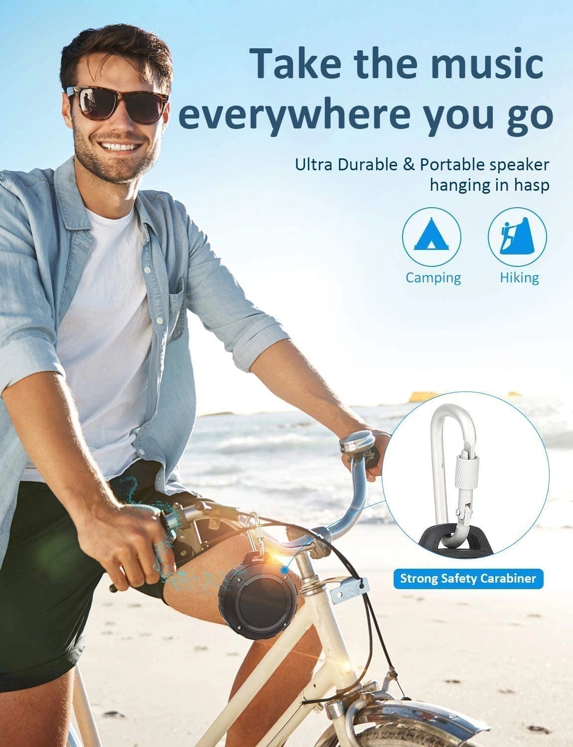Wireless Portable Outdoor Waterproof Bluetooth Speaker 3