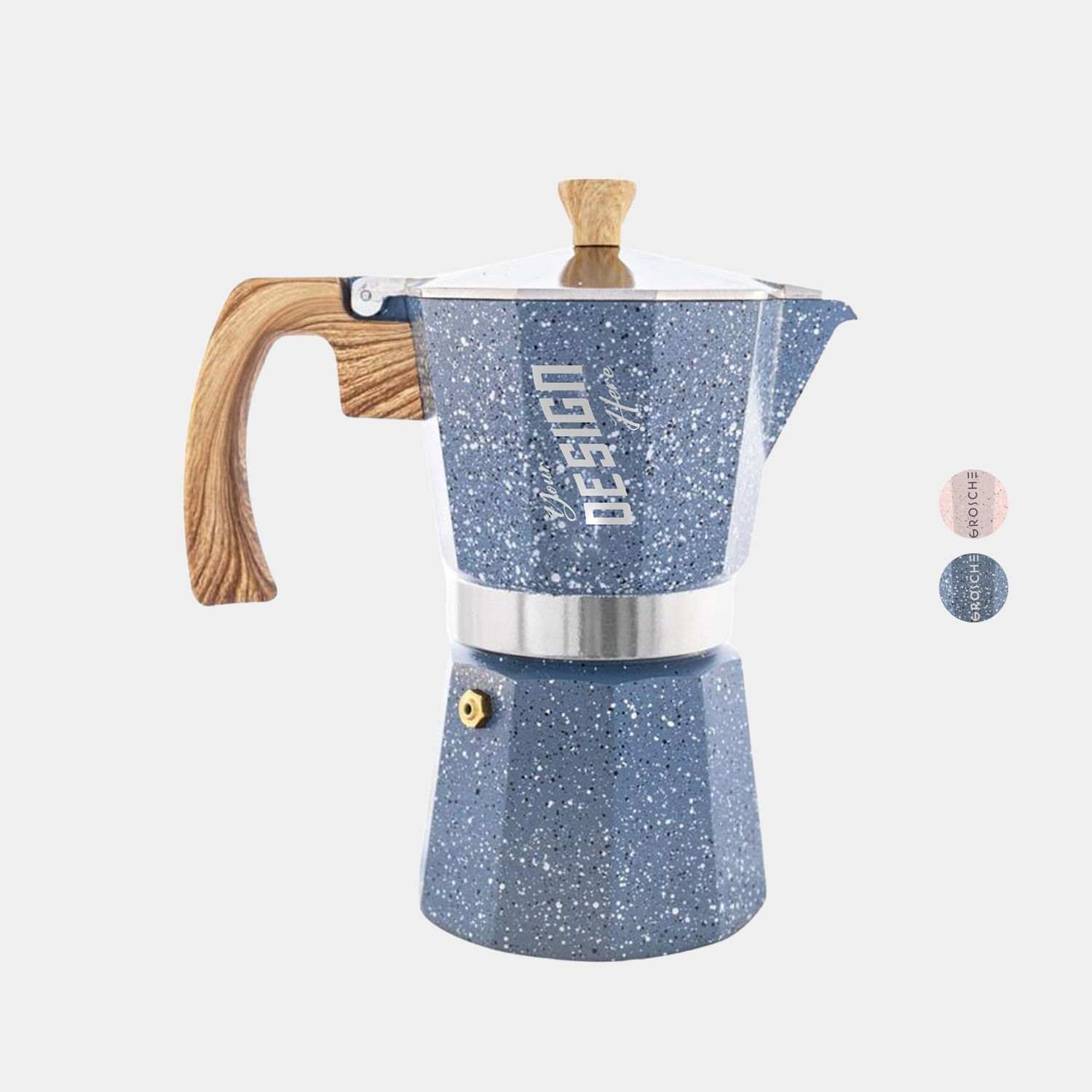 GROSCHE® MILANO Stone 3 Cup Stovetop Moka Pot Espresso Coffee Maker 1