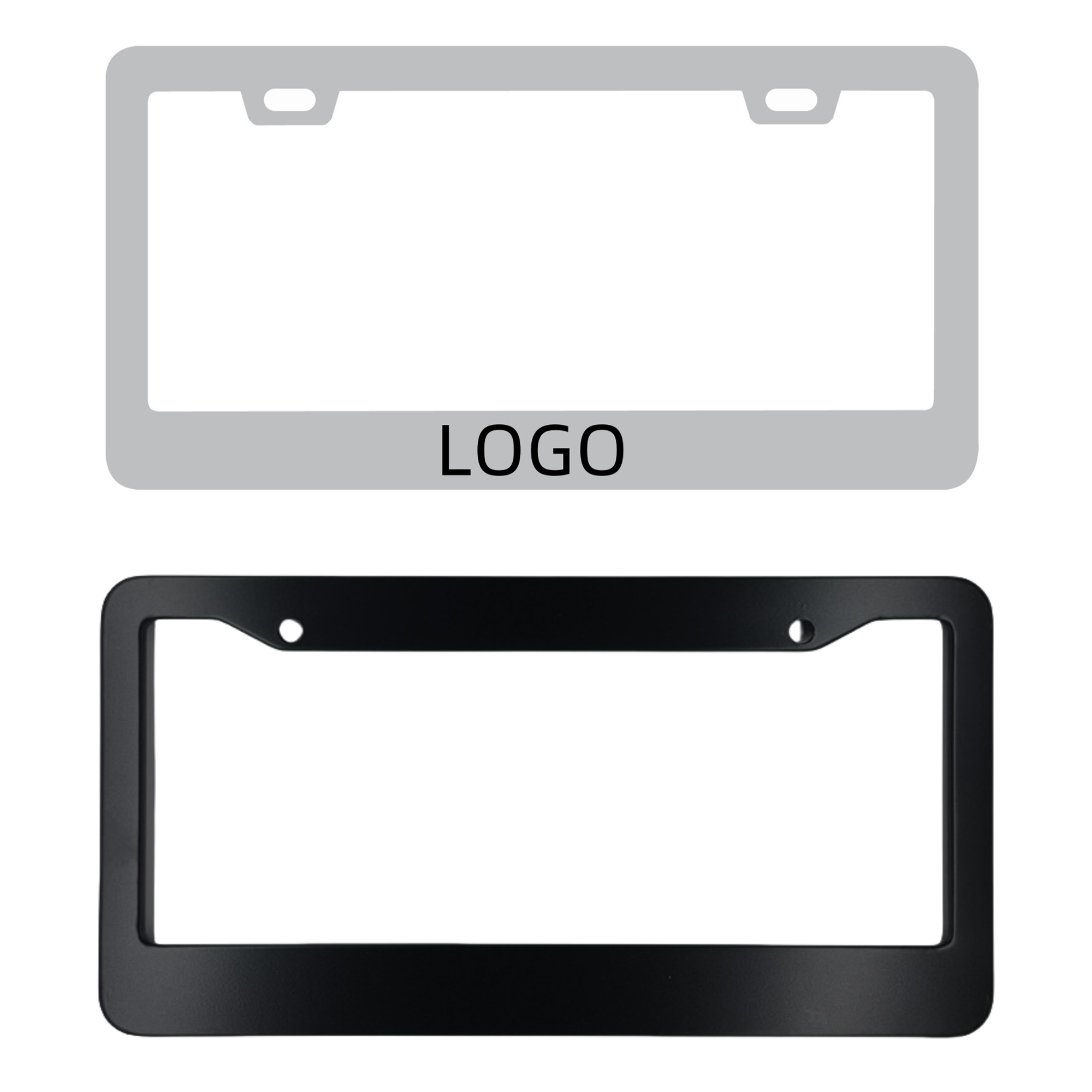 High-Quality Aluminum Alloy License Plate Frame 2