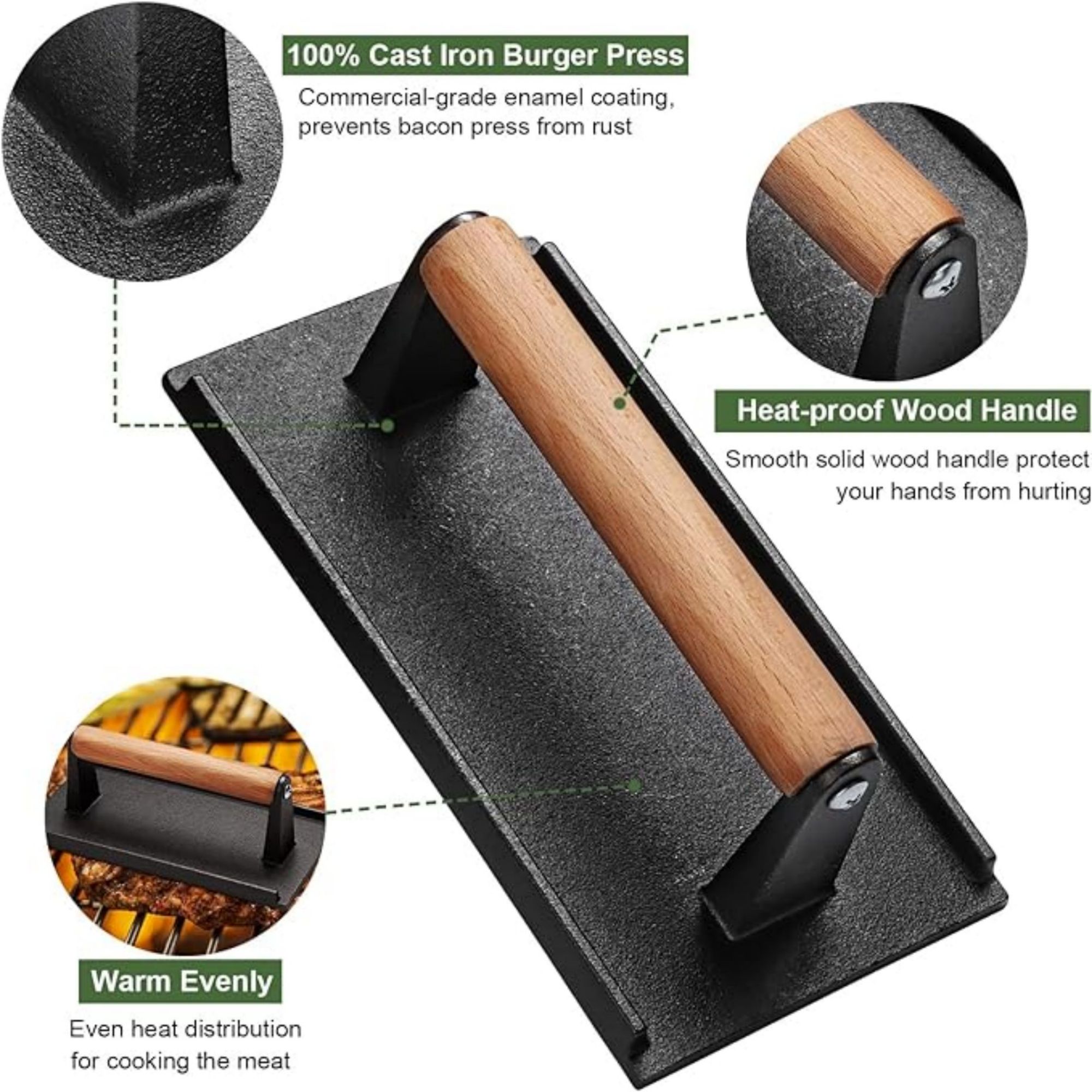 Stainless Steel Burger Press 2