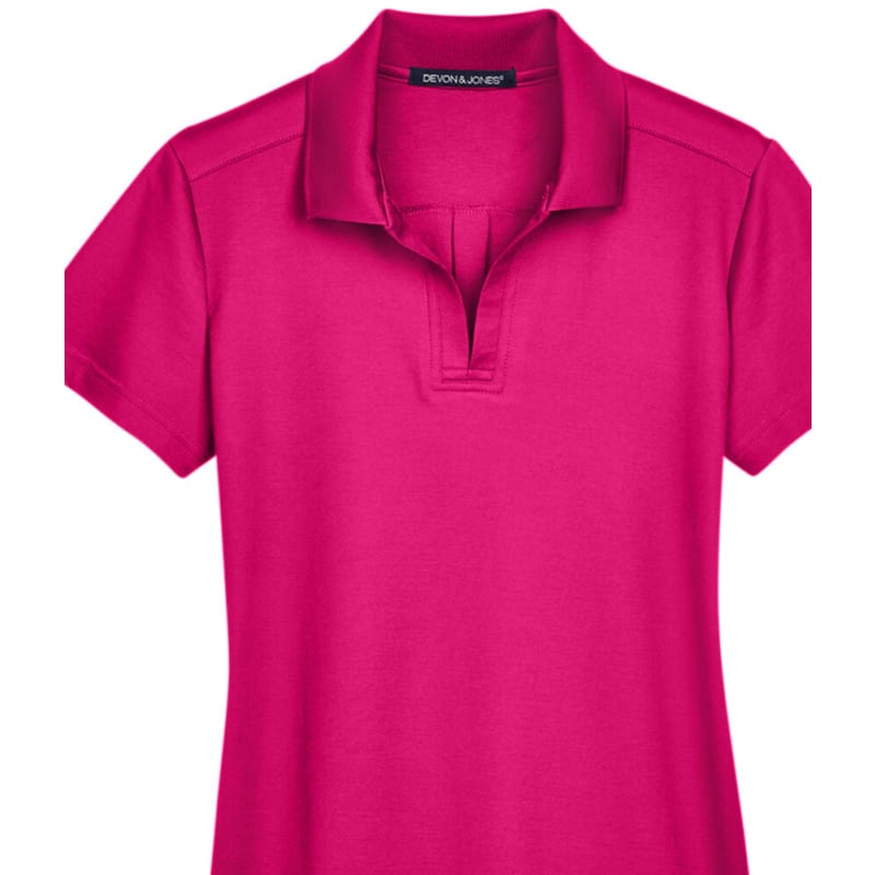 Devon & Jones CrownLux Performance™ Ladies' Plaited Polo 15
