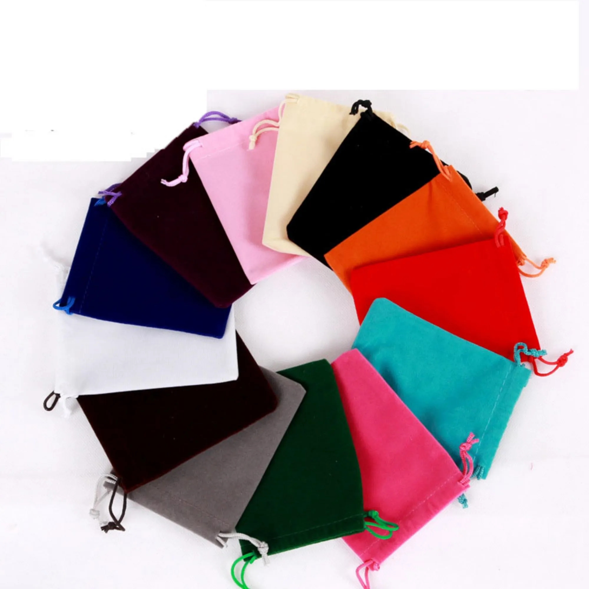 3.25" x 4" Full Color Pile Coating Jewelry Drawstring Bag 3