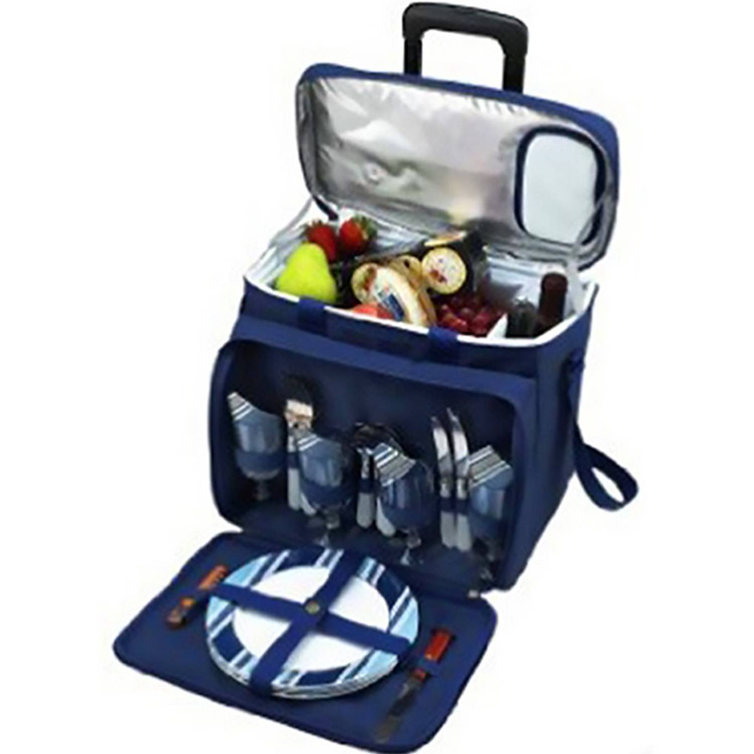 70L Wheeled Oxford Insulated Lunch Cooler Bag for Camping 2