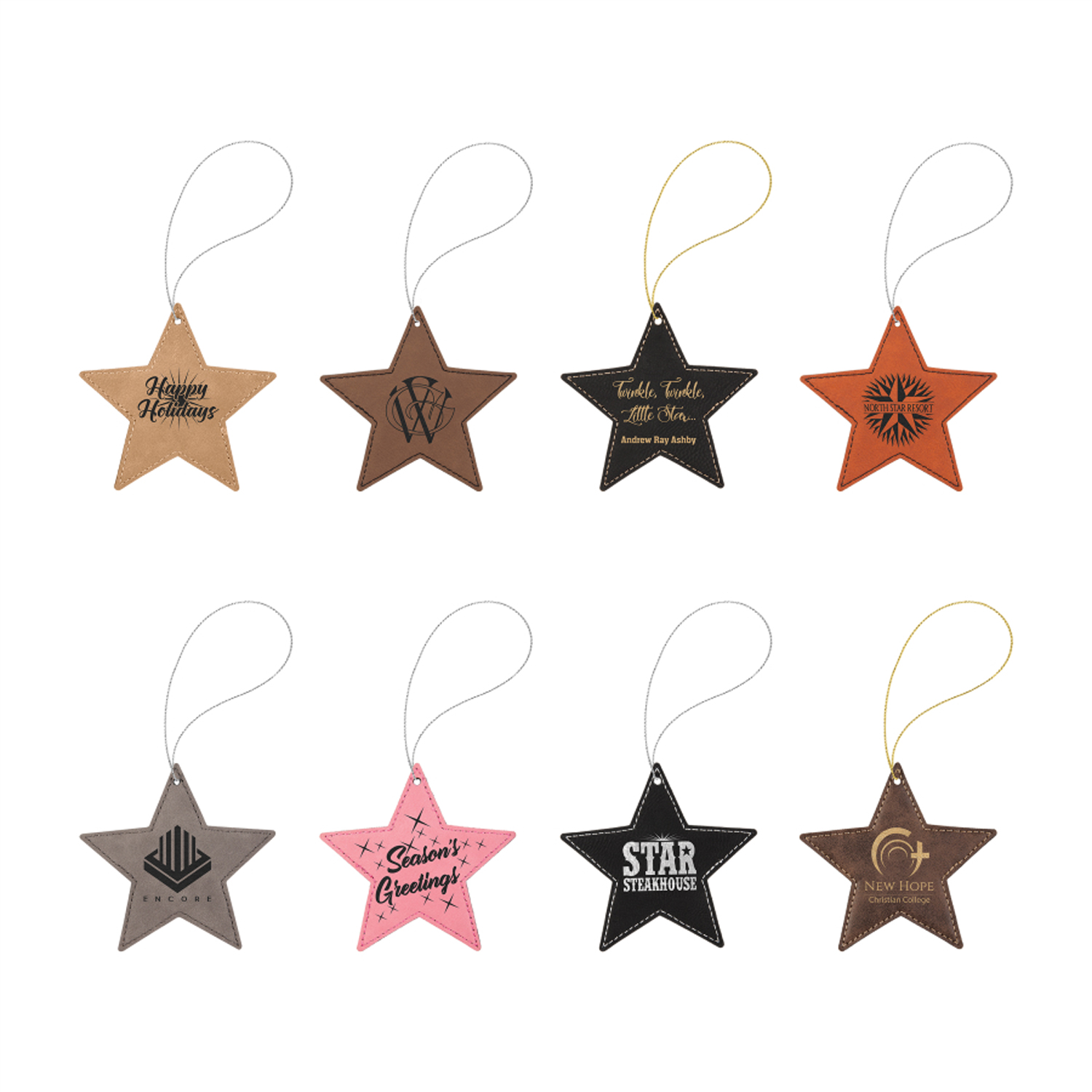 Star Leatherette Ornament 1
