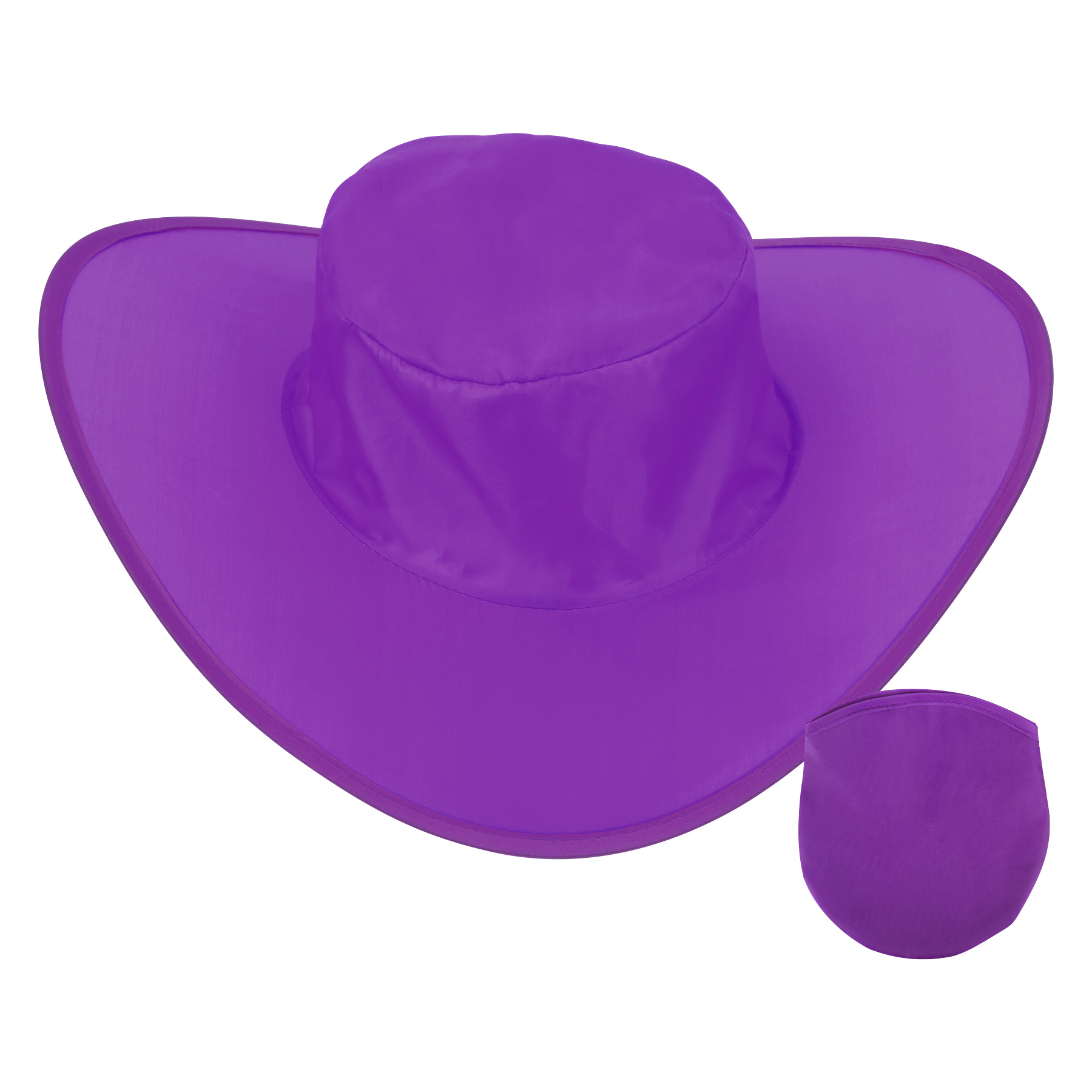 Foldable Polyester Advertising Cowboy Hat W/ Storage Bag 5