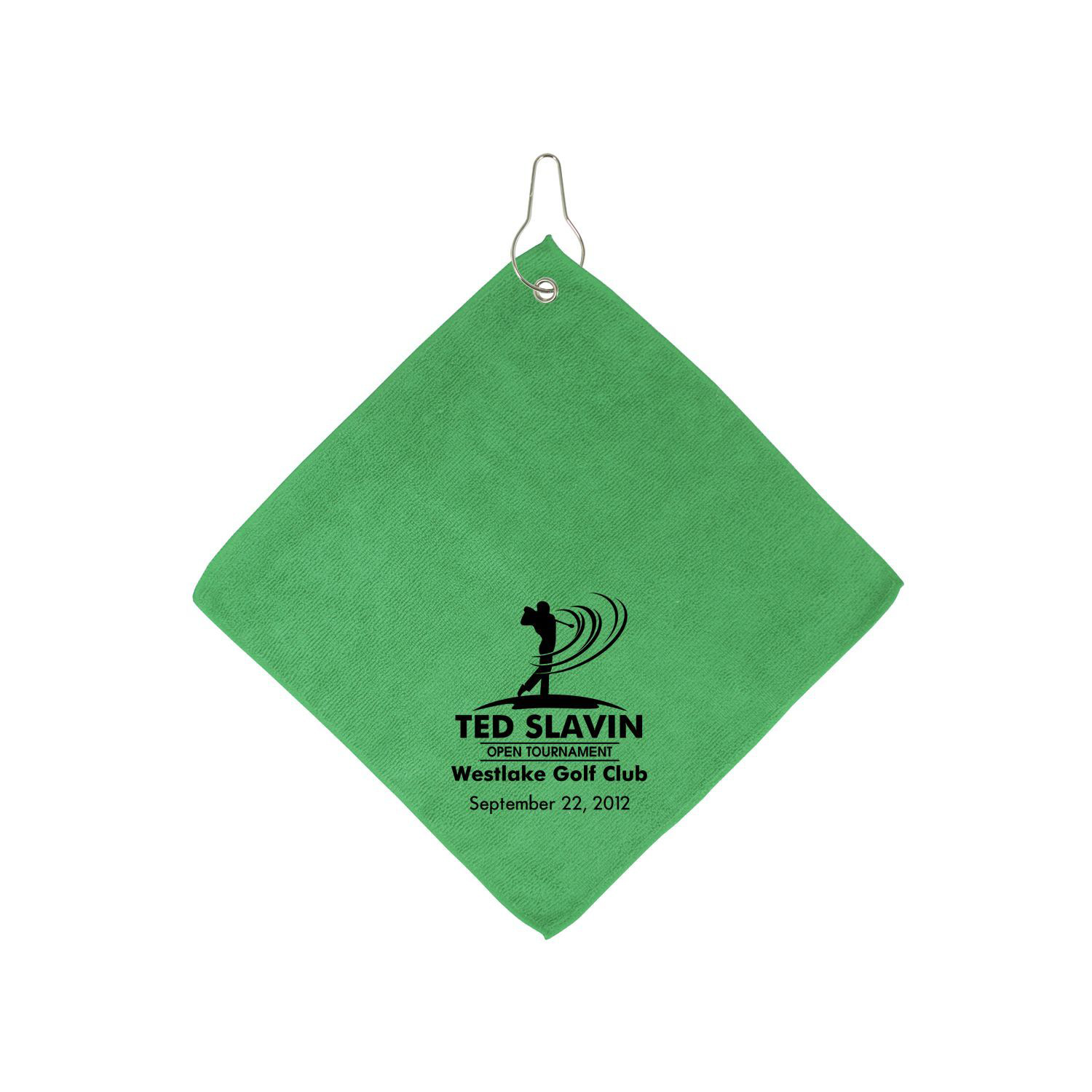 Microfiber Golf Towel W/Hook 6