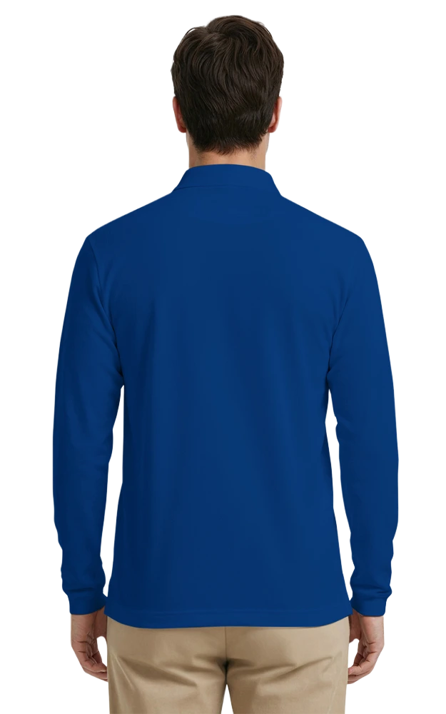 Adult Superblend L/S Pocketed Polo 50