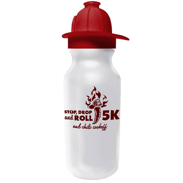 20 oz. Value Cycle Bottle w/Fireman Helmet Push'n Pull Cap 9