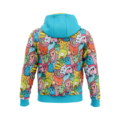 Unisex & Kids' Sublimation 310G Fleece-Lined Kangaroo Hoodie 3