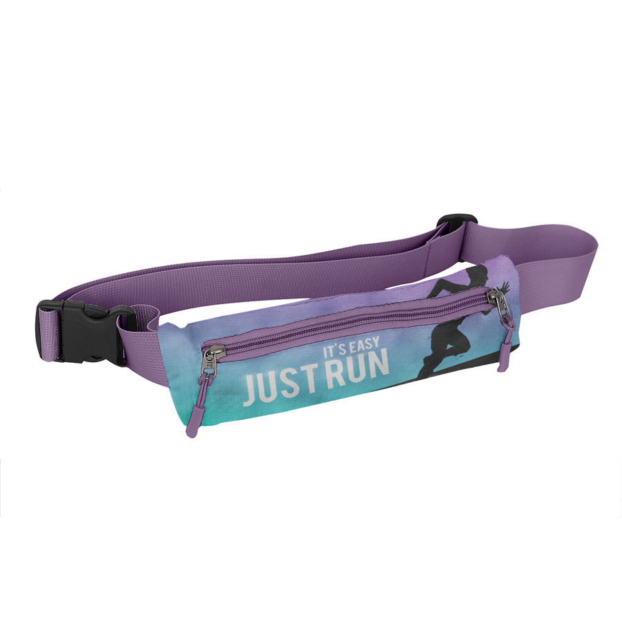 Sublimation Rectangular Running Belt w/ 1 Pocket 11x1x3.4 in 5
