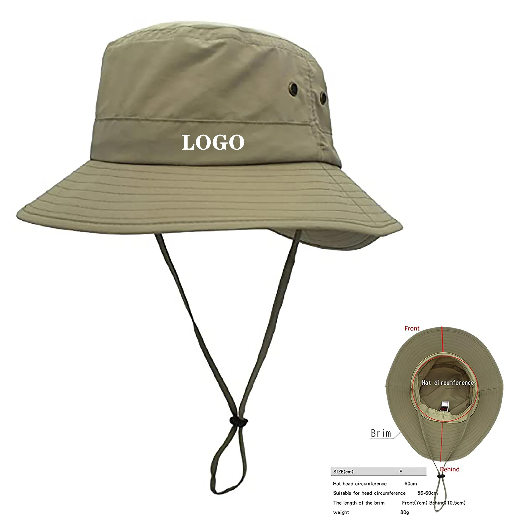 Unisex Fishing Bucket Hat with Chin Strap 3