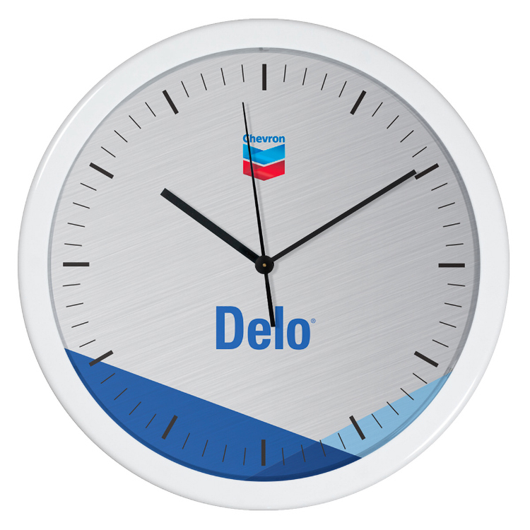 12" Economy Round Wall Clock with Full Colour Imprint 1