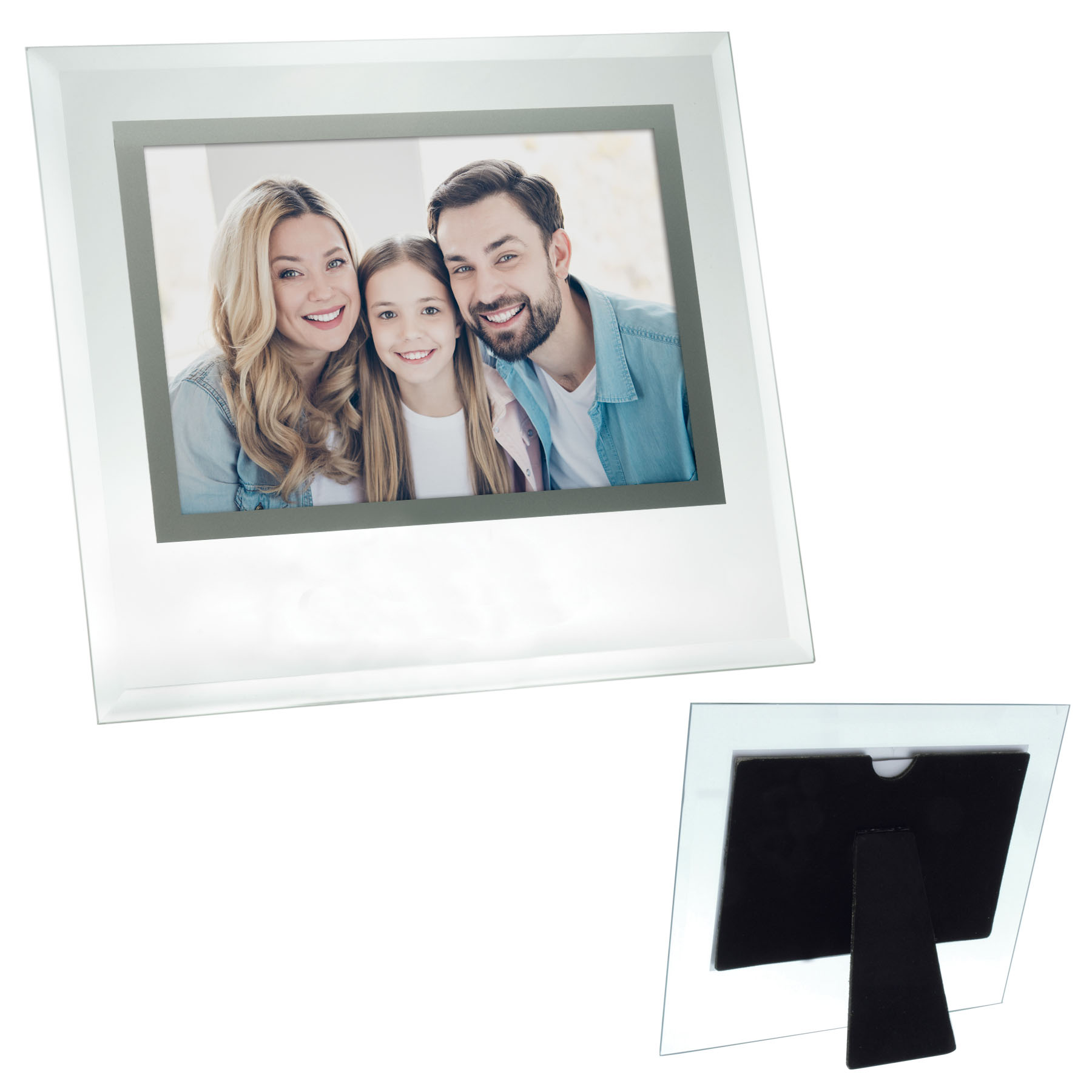 6 x 4 Beveled Glass Frame 1