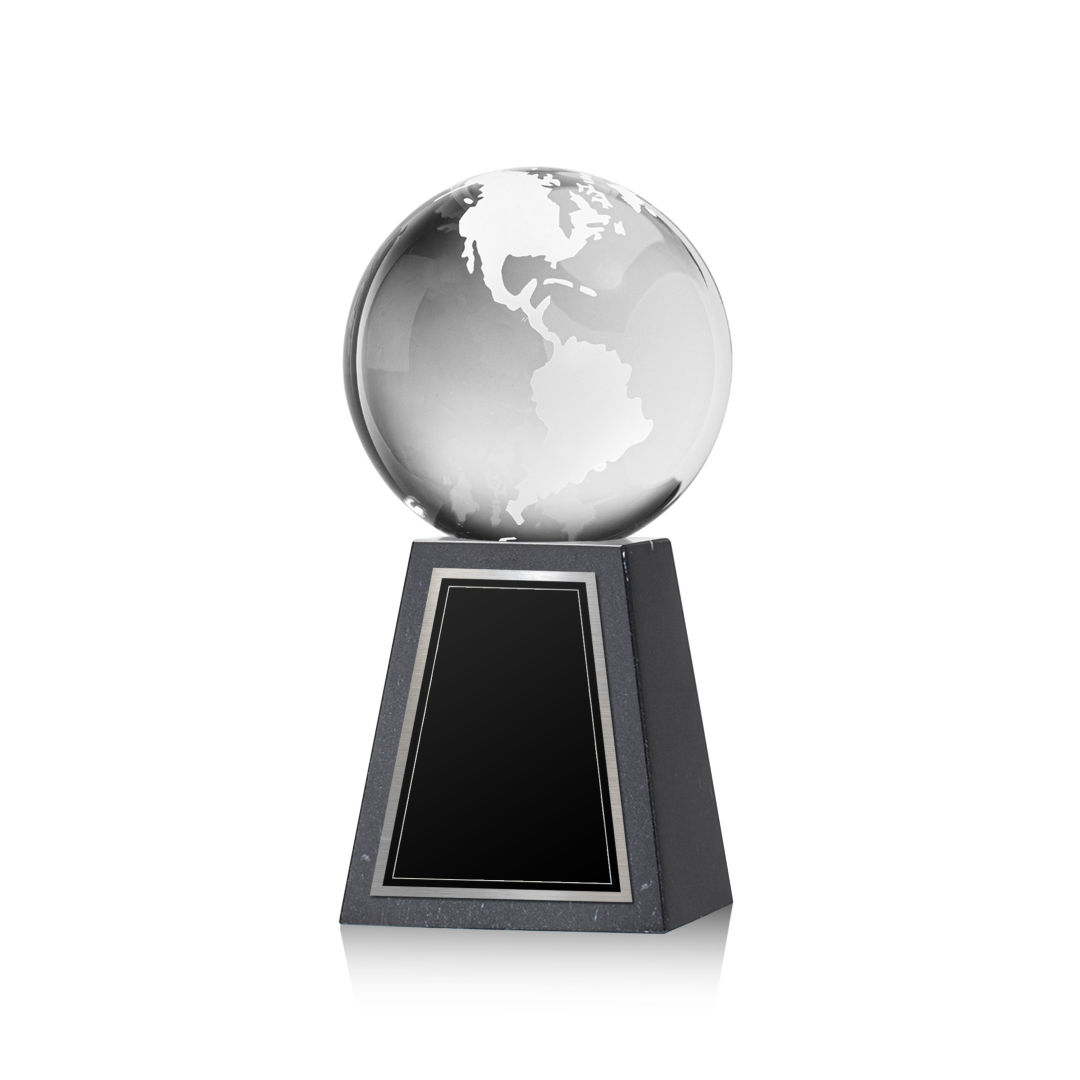 Globe Award on Tall Marble Base 16
