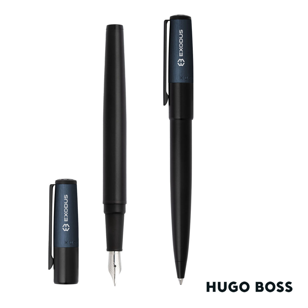 Hugo Boss® Gear Minimal Ballpoint Pen & Fountain Pen Set 2