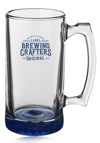 12 oz. Libbey Groomsmen Glass Beer Mugs 9