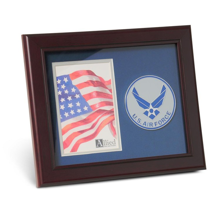 Aim High Air Force Medallion 4-Inch by 6-Inch Portrait Picture Frame 1