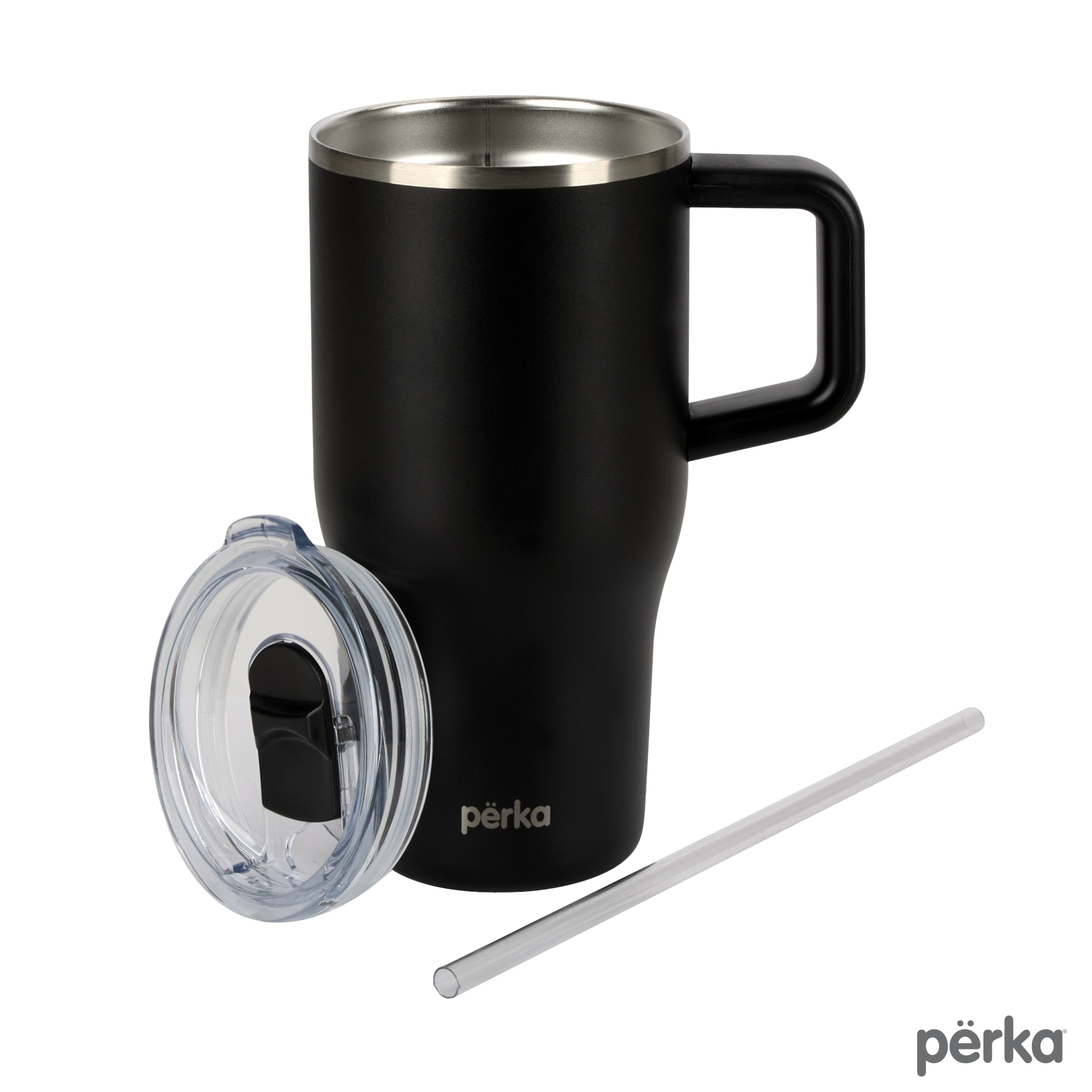 Perka® Myrton 20 oz. Double Wall, Recycled Stainless Steel Travel Mug 2