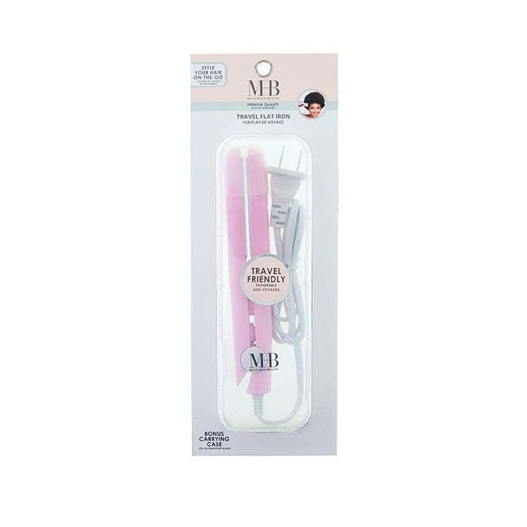 Travel Flat Iron with Carrying Case - Pink 2