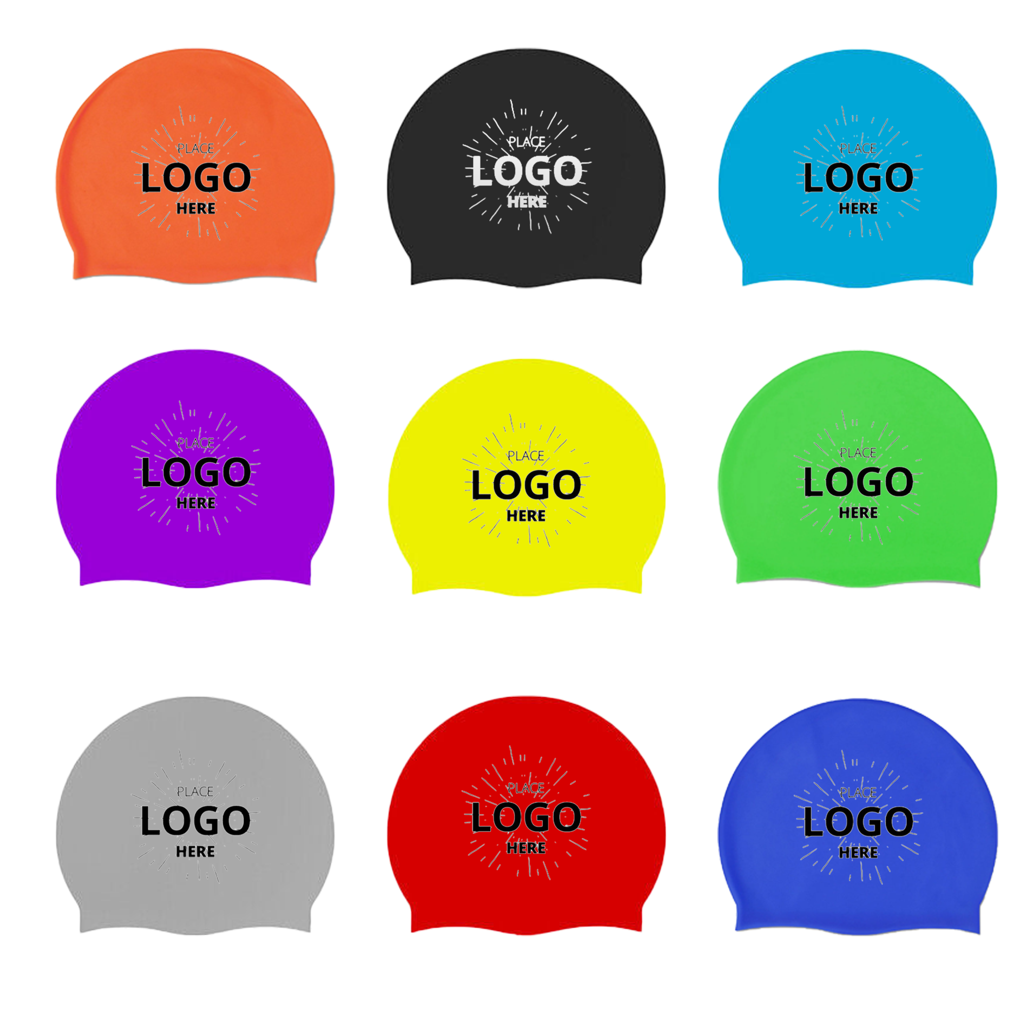 Solid Color Silicone Swimming Cap 2