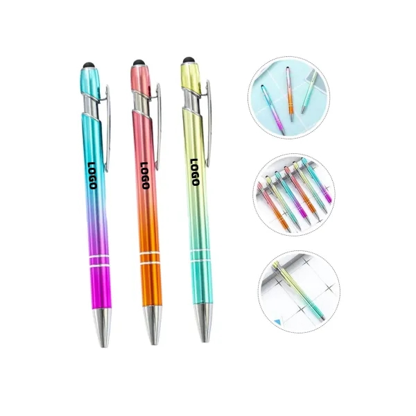 Multicolor Ombre Metal Pen & Stylus 5