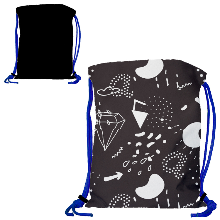 Super Drawstring Pack (One side Imprint)-Royal Heavy Rope 6