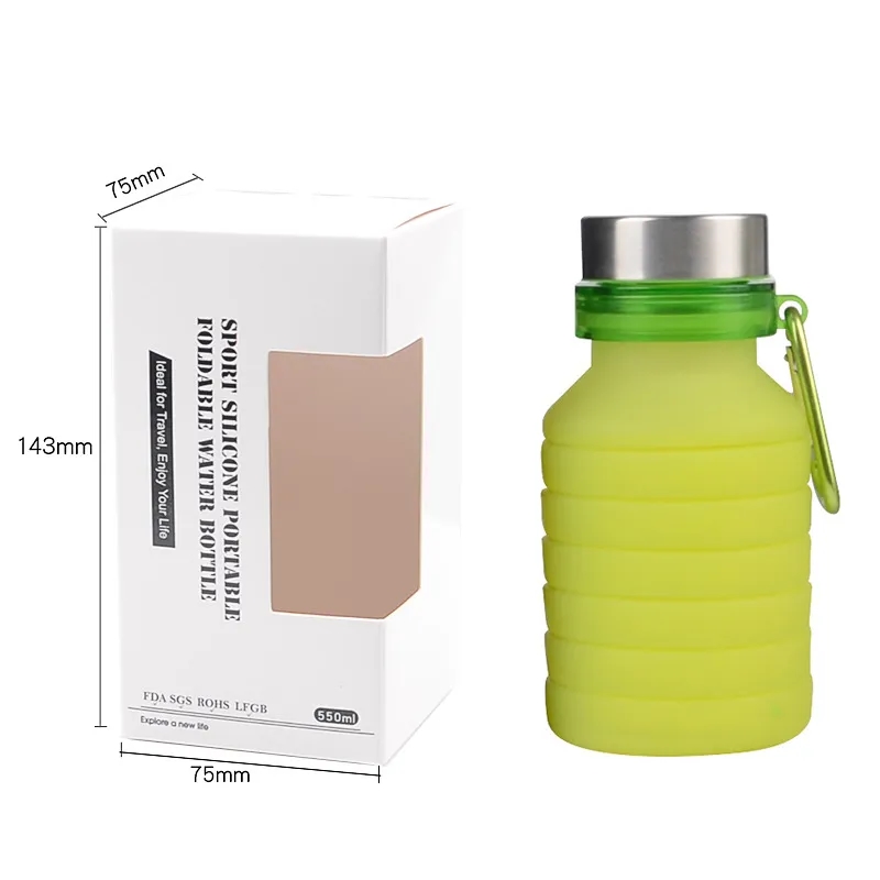 18.5oz. Collapsible Water Bottle 5