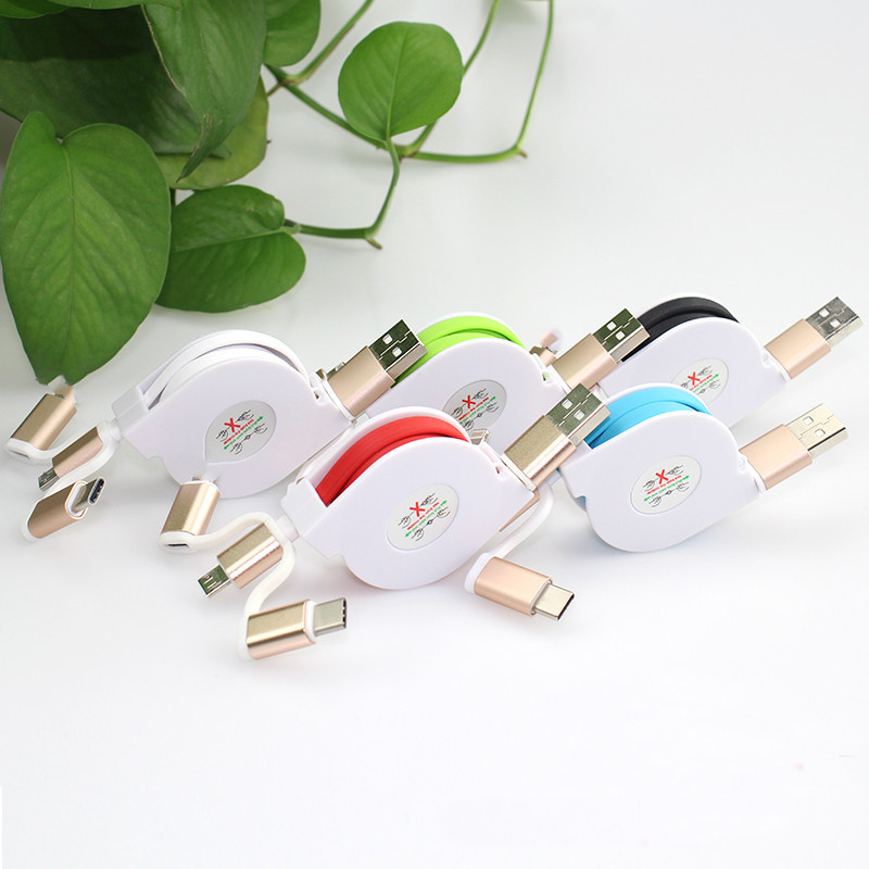 3 In 1 Telescoping 2.4A Fast Charge Cable Data Line 3