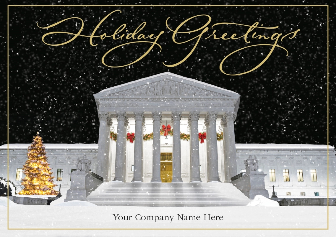 Jolly Justice Attorney Legal Holiday Cards 2