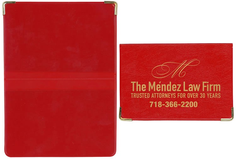 Castillion Vinyl Card Case with Metal Corners 2