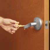 No Contact Keychain Bottle Opener - Brass 16