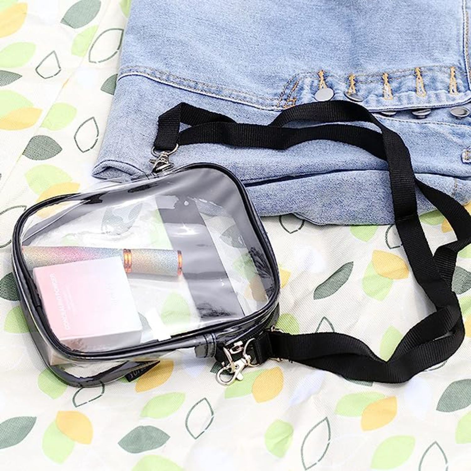 Stadium Approved Handbag Clear PVC Transparent Crossbody Bag 5