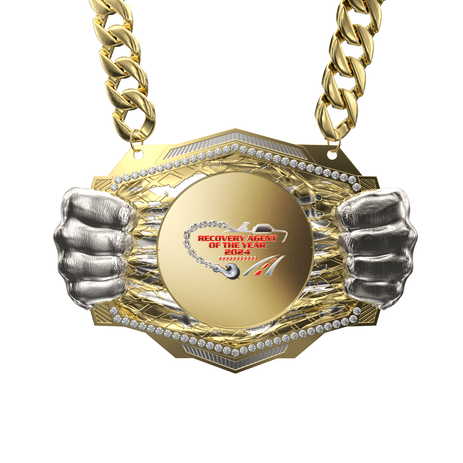 Express Vibraprint® Knock Out Champ Chain w/ Chain 5