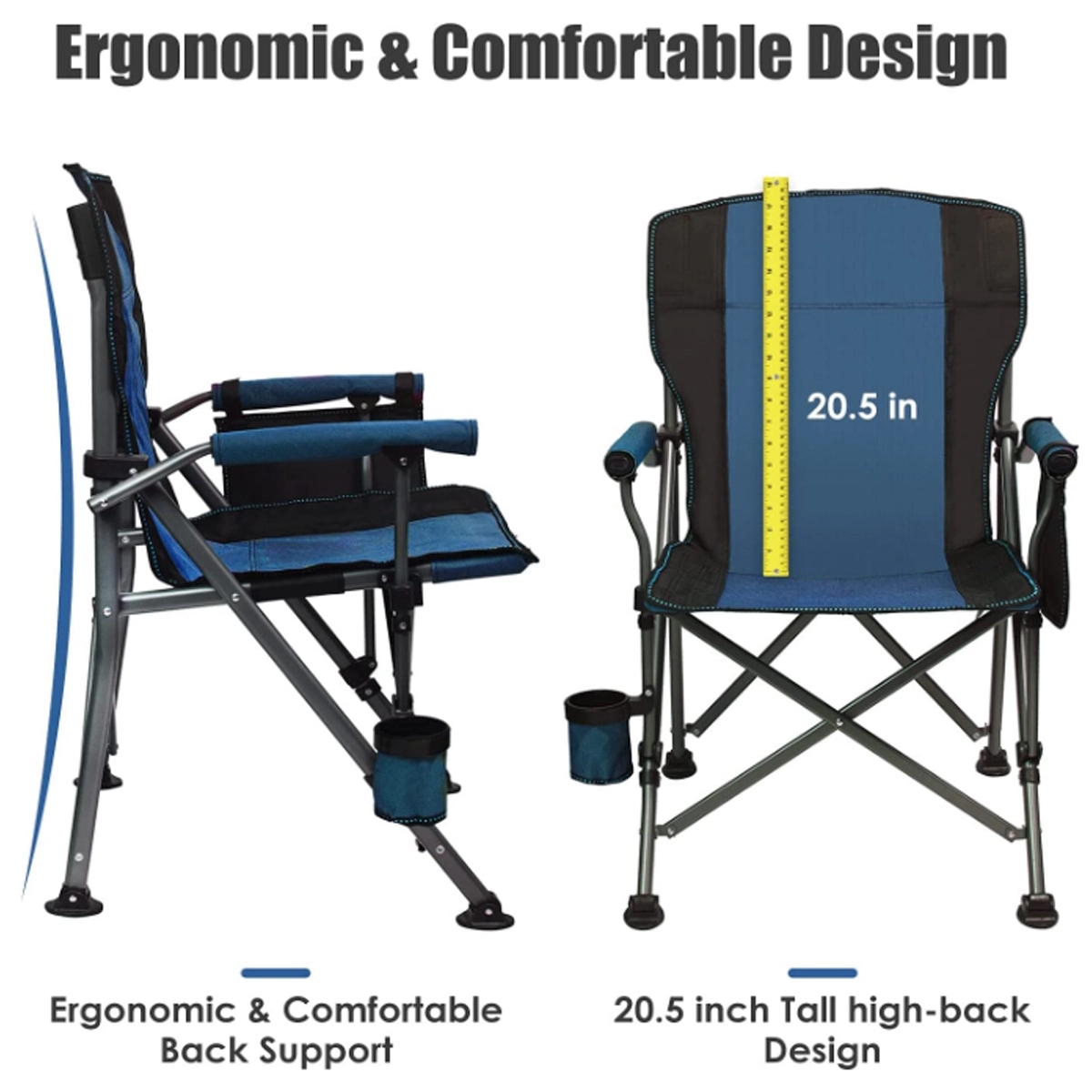 Custom Portable Sturdy Durable Folding Camping Chair 6