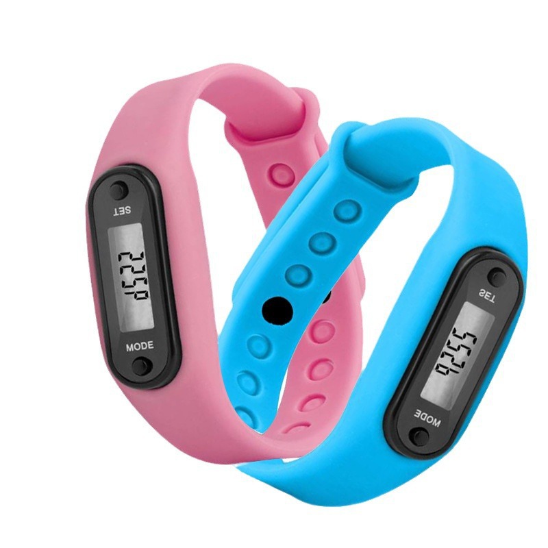 Soft Silicone Sport Tracker Watch Walking Running Pedometer 5