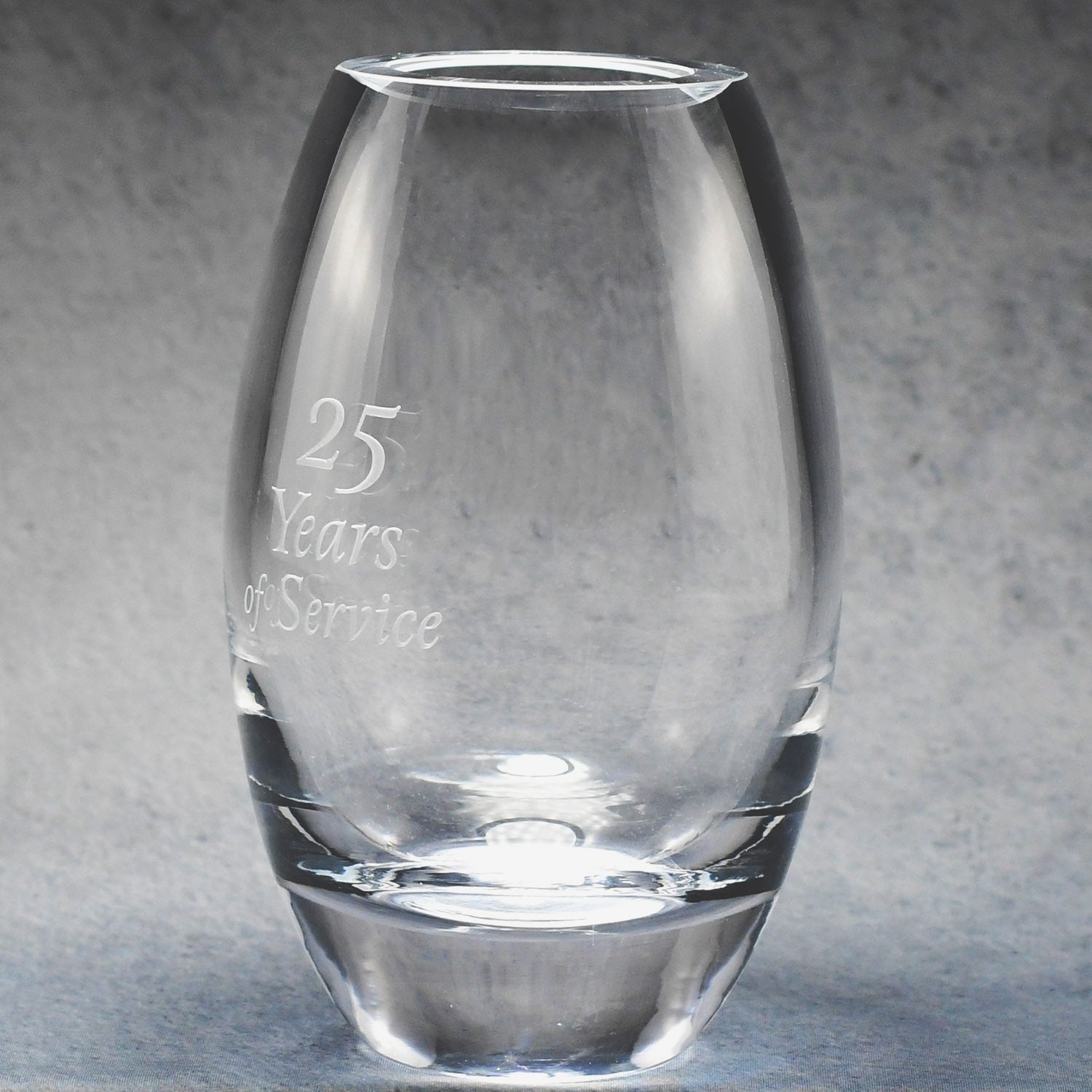 Lead Crystal Barrel Vase 3