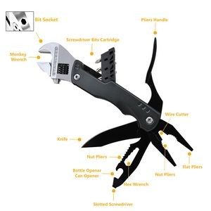 All In One Multi Pliers Wrench Knife Tool With Screwdrivers 7