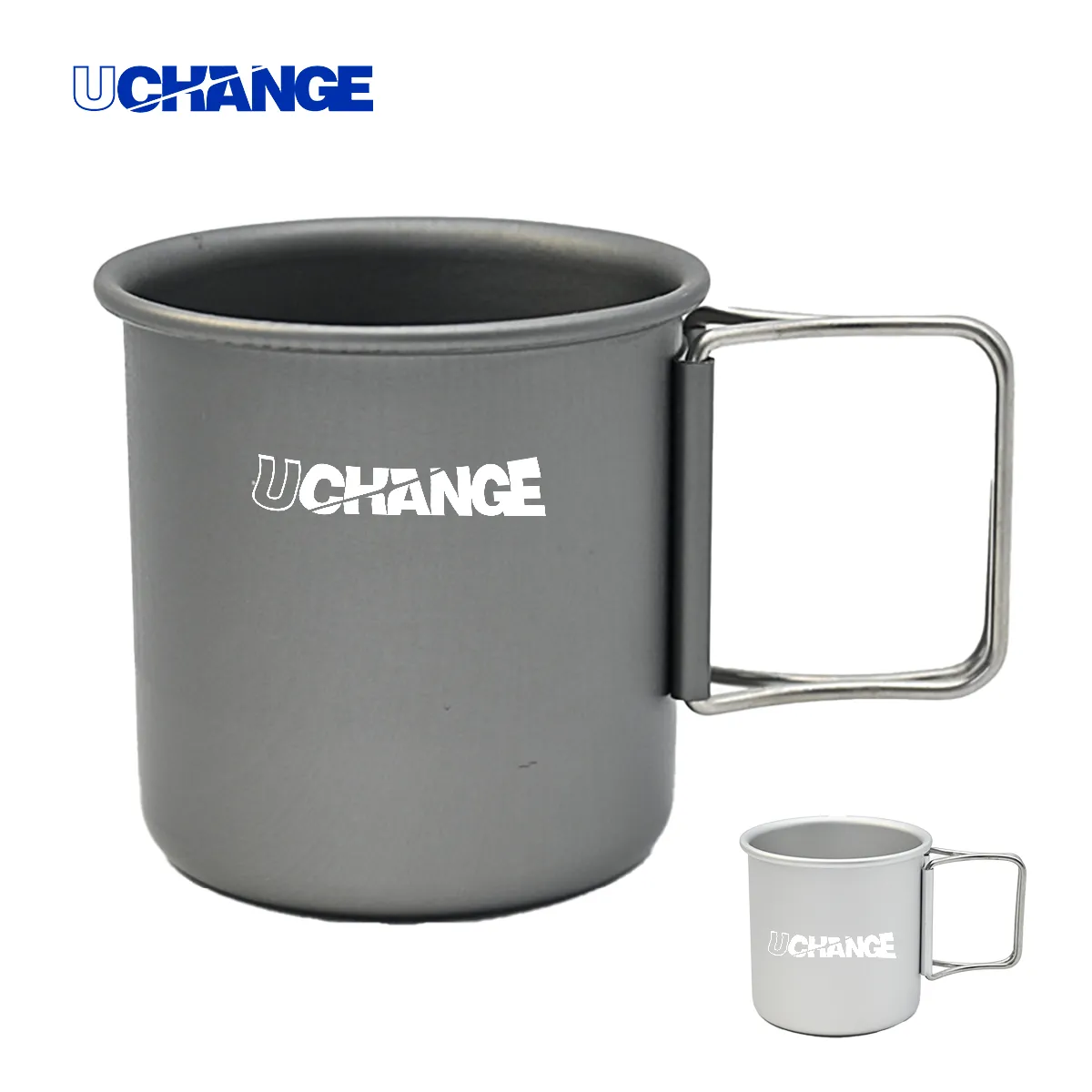 Lightweight Aluminum Camping Mug With Folding Handle 2