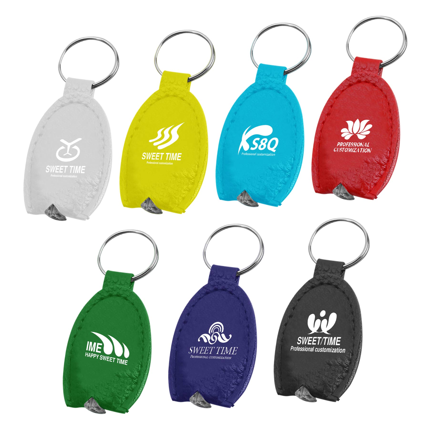 PU Leather LED Keychain 1