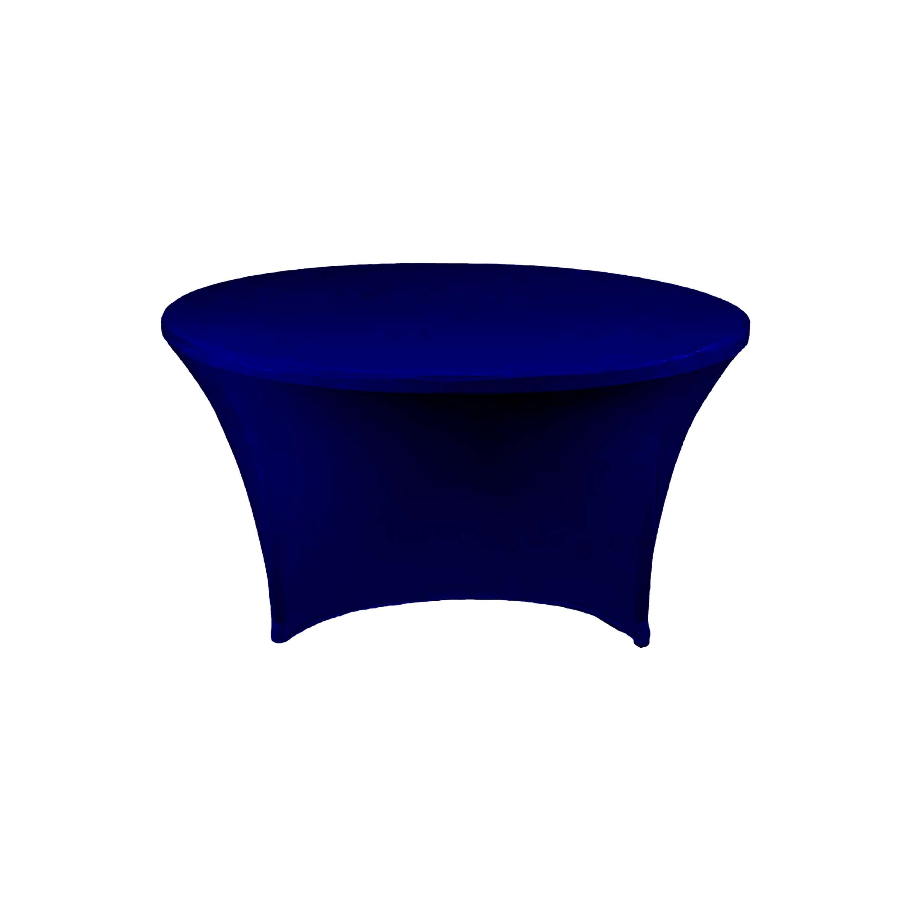 Navy Blue Fitted Round Table Cover 3