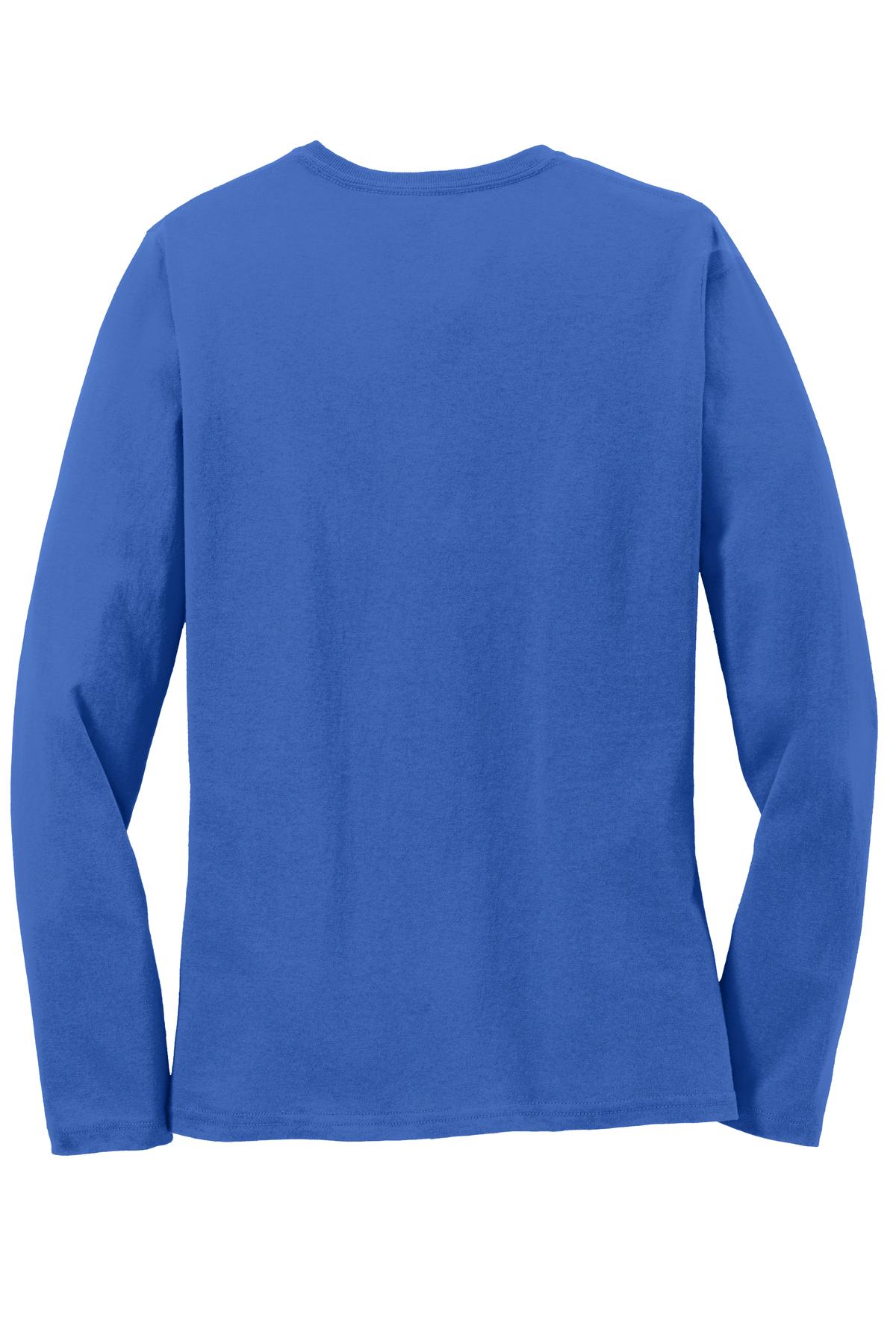 Port & Co Women's Long Sleeve Core Cotton Tee. LPC54LS 20
