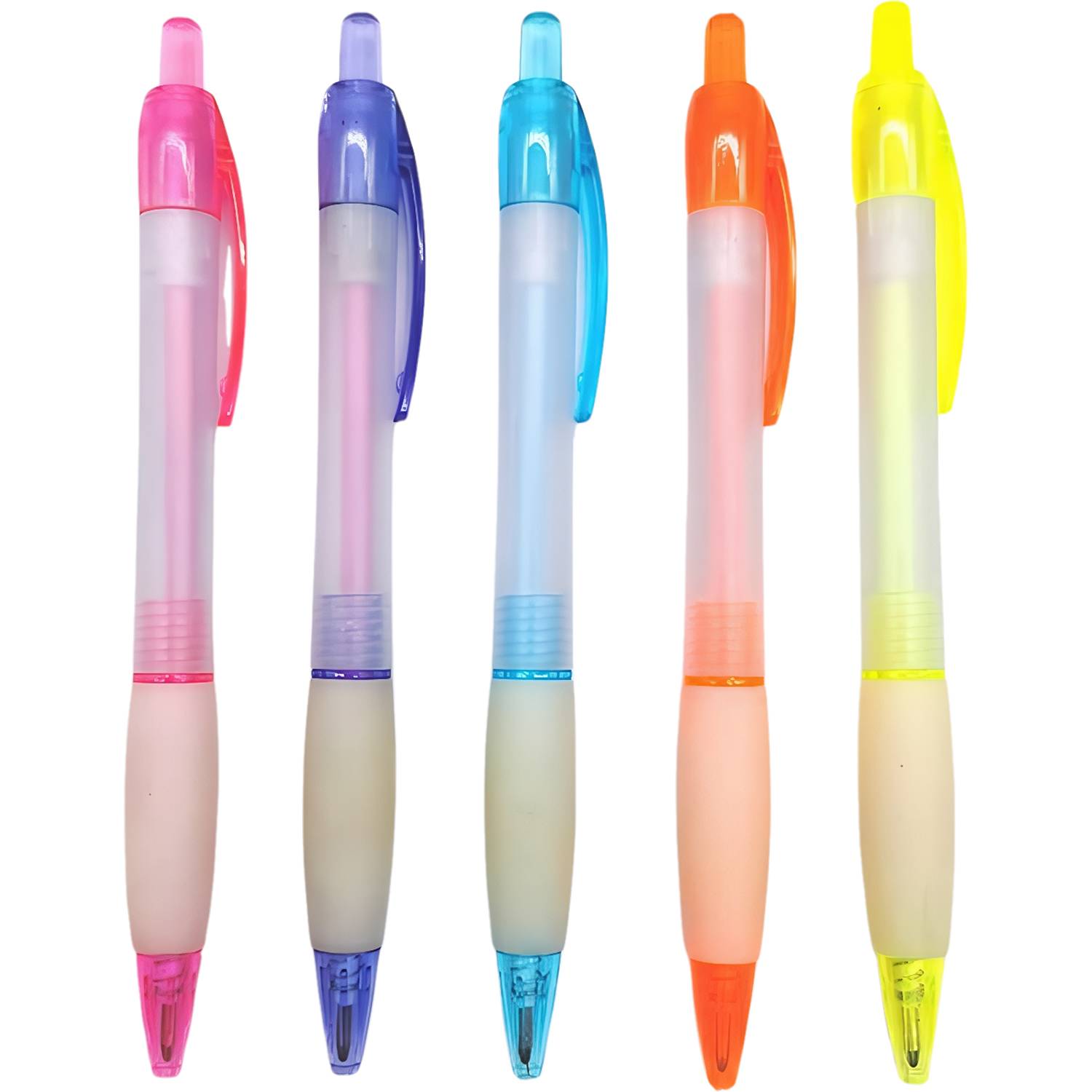 Frosted Plastic Retractable Ballpoint Pen 6