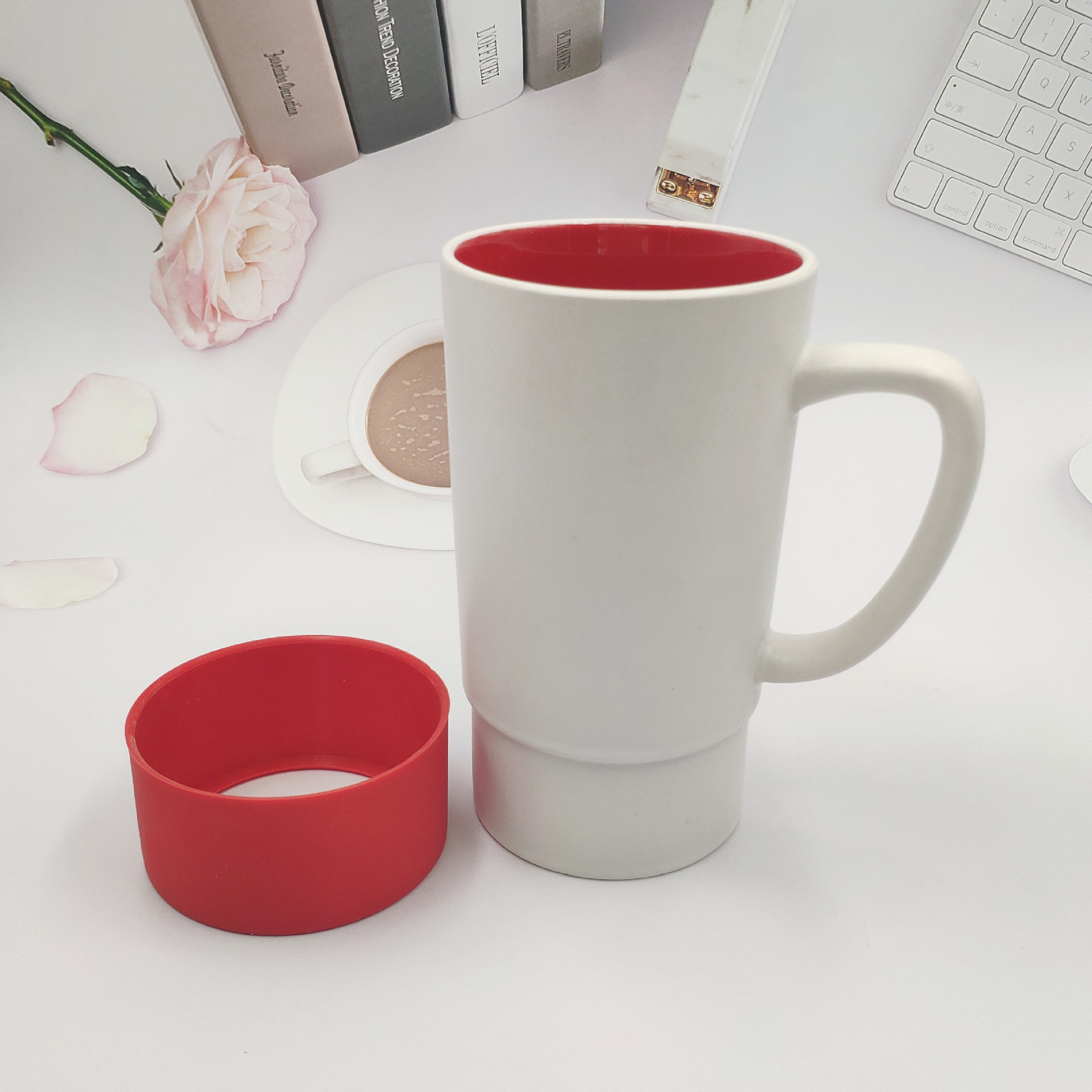 Ceramic Mug with Silicone Accent 7