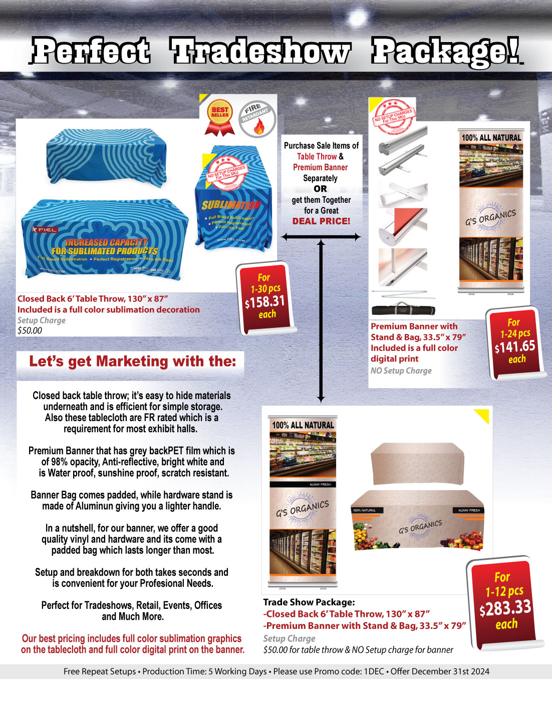 Premium Retractable Pull Up Banner with Graphics, Stand and Bag, 33.5x79, Standard base, NO SETUPS 6